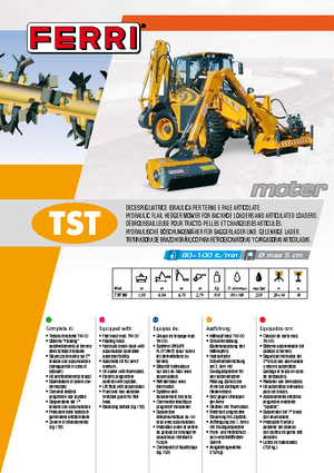 Svahové sekačky Ferri TST 50