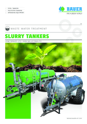 Kalové cisterny Bauer Irrigation Pump tanker poly 241+ tridem axle