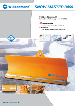 Sněžné pluhy Wiedenmann 3400