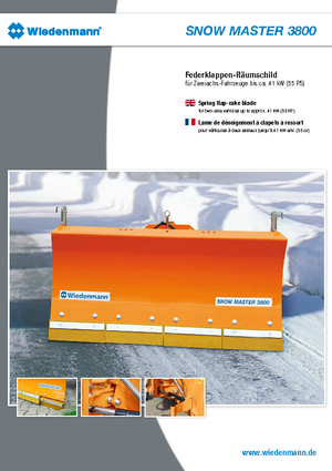 Sněžné pluhy Wiedenmann 3800