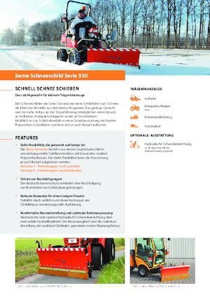 Sněžné pluhy Bema 550/1800