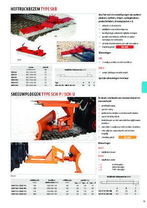 Sněžné pluhy Bauer SCH-P 210
