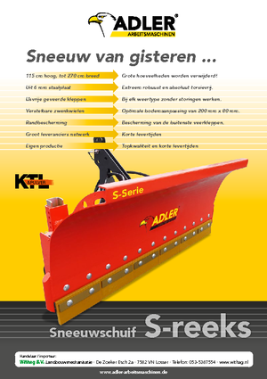 Sněžné pluhy s odpružením Adler S 300