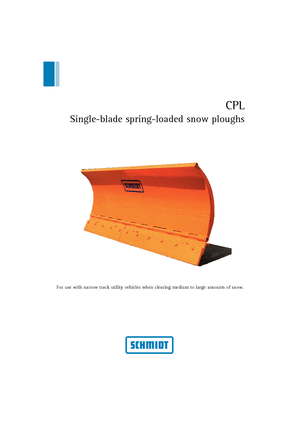 Sněžné pluhy s natáčením Schmidt CPL 21 *