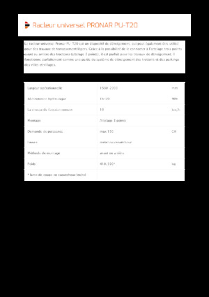 Sněžné pluhy s natáčením Pronar PU-T20