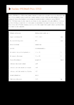 Sněžné pluhy s natáčením Pronar PUU 3700
