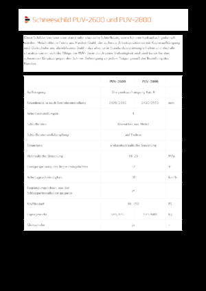 Sněžné pluhy s natáčením Pronar PUV 2800