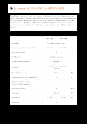 Sněžné pluhy s natáčením Pronar PUV 3300