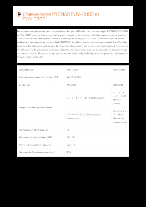 Sněžné pluhy s natáčením Pronar PUV 3300