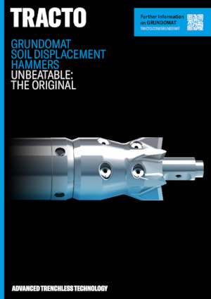 Zemní protlačovací rakety TRACTO-Technik Grundomat S 75 Servo