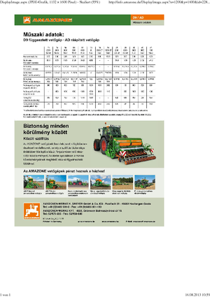 Secí stroje Amazone AD 3000 Super RoTec