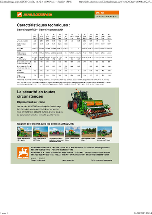 Secí stroje Amazone AD 3000 Super RoTec