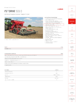 Secí stroje Unia FS T Drive 1500/3