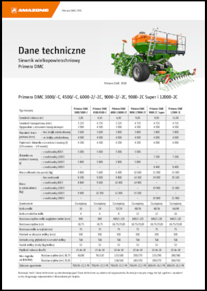 Secí stroje Amazone Primera DMC 3000
