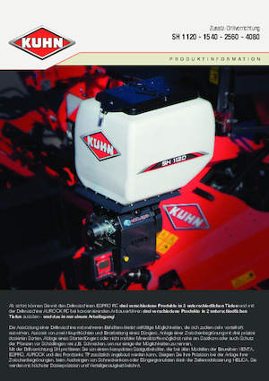 Secí stroje Kuhn SH 1120 Isobus