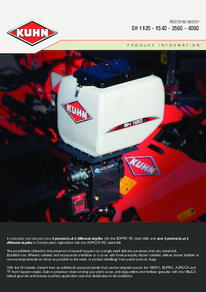 Secí stroje Kuhn SH 1120 Isobus