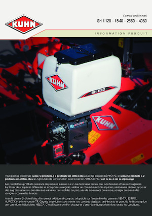 Secí stroje Kuhn SH 1120 Isobus