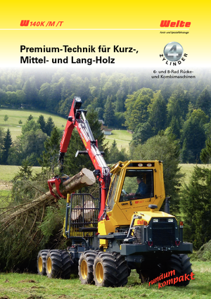 Speciální lesní traktory Welte W 140 T
