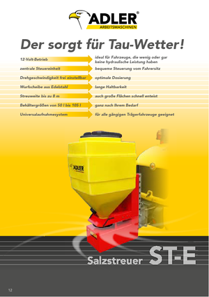 Příslušenství pro sypače Adler ST-E 105 Profi