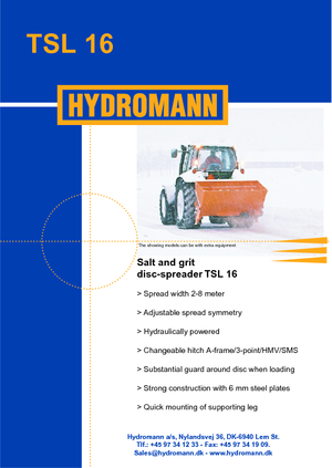 Příslušenství pro sypače Hydromann TSL 16
