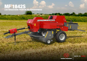 Lisy na hranolové balíky + Lisy na obří balíky Massey Ferguson SB 1842S
