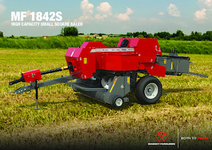 Lisy na hranolové balíky + Lisy na obří balíky Massey Ferguson SB 1842S