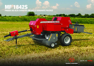 Lisy na hranolové balíky + Lisy na obří balíky Massey Ferguson SB 1842S