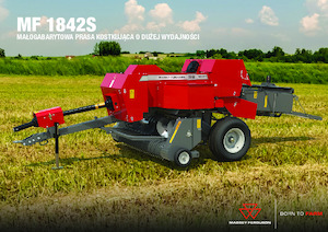 Lisy na hranolové balíky + Lisy na obří balíky Massey Ferguson SB 1842S