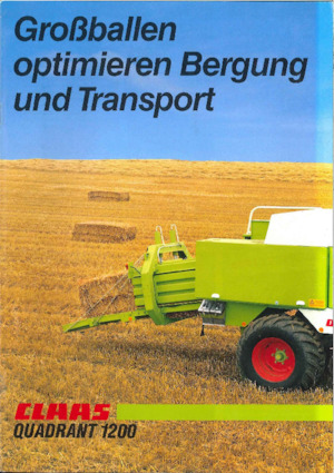 Lisy na hranolové balíky + Lisy na obří balíky Claas Quadrant 1200