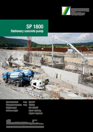 Stacionární čerpadla na beton SCHWING-Stetter SP 1800 D