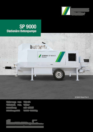 Stacionární čerpadla na beton SCHWING-Stetter SP 9000 E