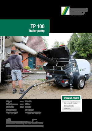 Stacionární čerpadla na beton SCHWING-Stetter TP 100 D