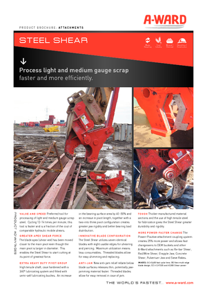 Nůžky na ocelový šrot A-Ward AS400