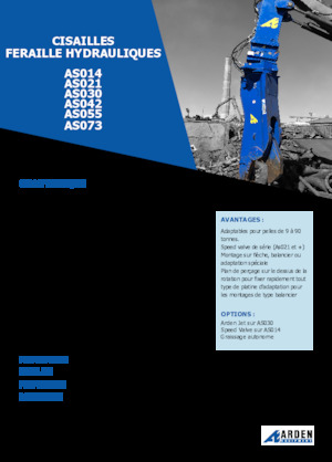 Nůžky na ocelový šrot Arden AS042