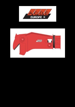 Nůžky na ocelový šrot ACDE ATC40