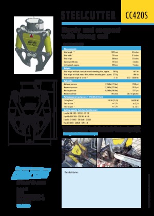 Nůžky na ocelový šrot Darda CC420 S