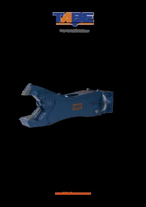 Nůžky na ocelový šrot TABE CHT 35 