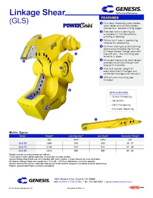 Nůžky na ocelový šrot Genesis GLS 90