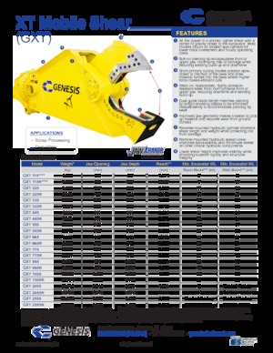 Nůžky na ocelový šrot Genesis GXT 995R