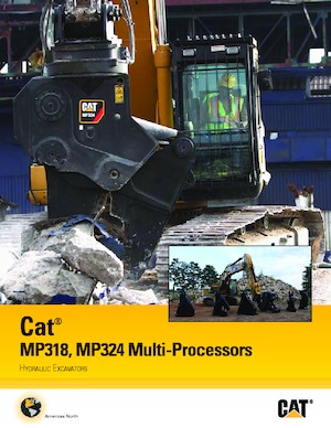 Multifunkční drtící nůžky Caterpillar MP324S 
