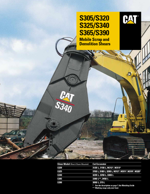 Nůžky na ocelový šrot Caterpillar S340B