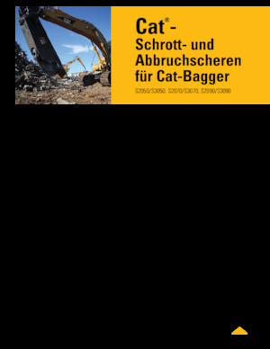 Nůžky na ocelový šrot Caterpillar S2050