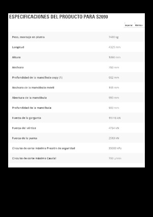 Nůžky na ocelový šrot Caterpillar S2090