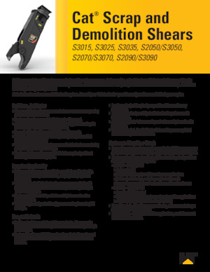 Nůžky na ocelový šrot Caterpillar S3070