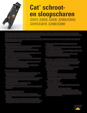 Nůžky na ocelový šrot Caterpillar S3070