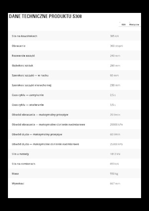 Nůžky na ocelový šrot Caterpillar S308
