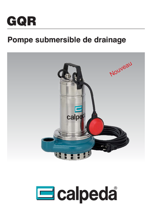 Čerpadla odpadních vod Calpeda GQR 10-16