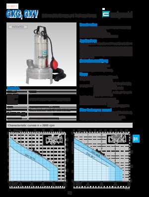 Čerpadla odpadních vod Calpeda GXC 40-13