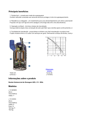 Čerpadla odpadních vod ABS-Pumpen J 15 D