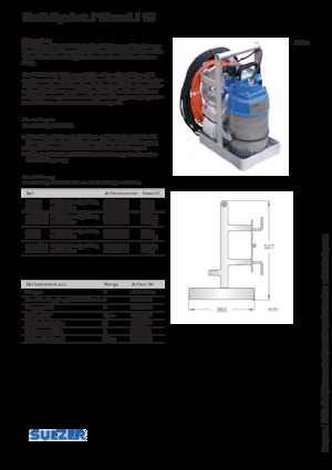 Čerpadla odpadních vod Sulzer J 15 D/KS